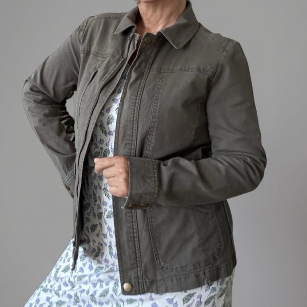 LOFT Utility Jacket in Olive Green